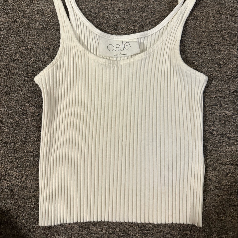 Cropped sweater tank